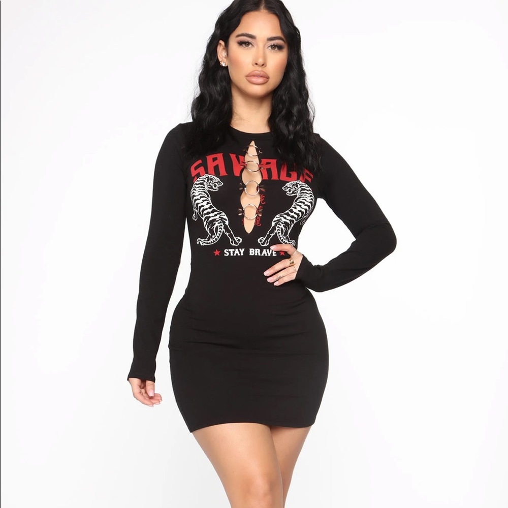 Stay Brave Mini Dress. Brand New